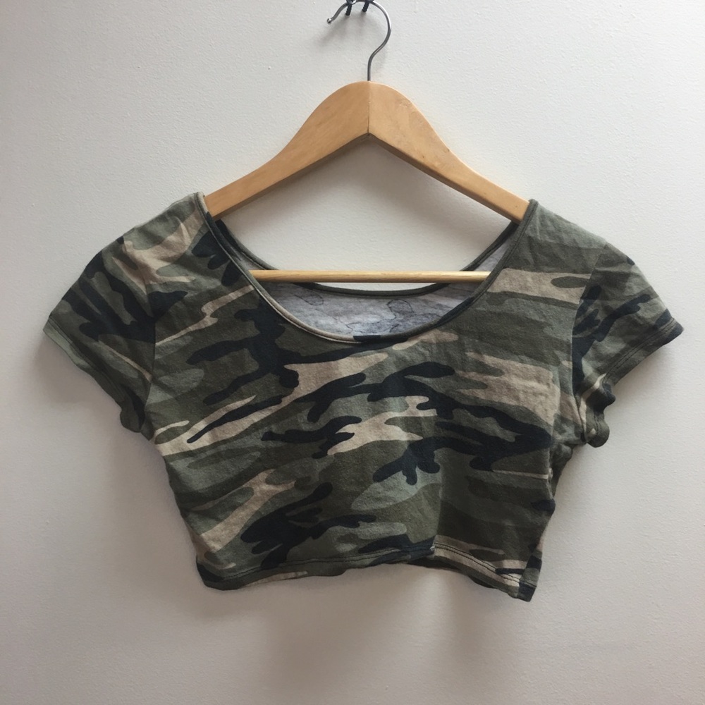 Camo Crop Top